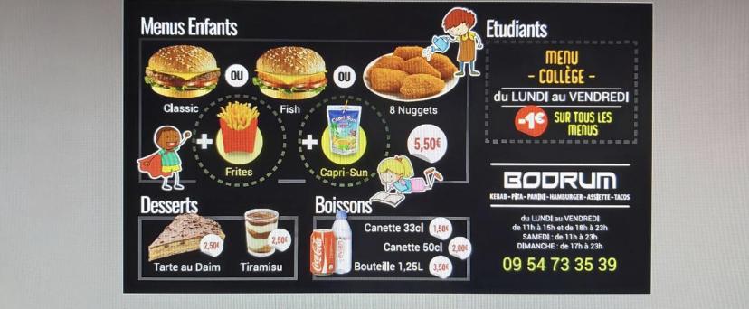 Bodrum - Menu Image 1